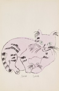 Andy Warhol-25 Cats name[d] Sam and one Blue Pussy. 1954.