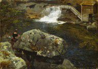 Hans_Gude_-_By_the_Mill_Pond