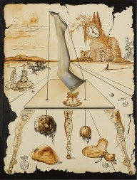 Salvador Dalí - Composition A La Jambe, C1944