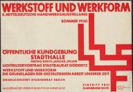 Werkstoff und Werkform II. Mitteldeutsche Handwerkausstellung, Öffentliche Kundgebung Stadthalle