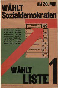 Am 20. Mai Wählt Sozialdemokraten, Wählt Liste 1_1900-1950