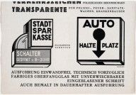 Richtungslaternen, Verkehrszeichen, Transparente_c. 1925