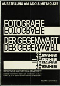 Fotografie der Gegenwart (Contemporary Photography) (Poster for exhibition in Magdeburg)_1929