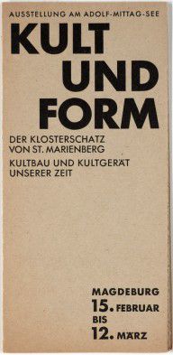 Kult und Form_c. 1930