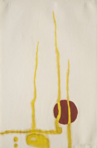 Clyfford Still, PH-482, 1943, oil on paper, 19 x 12