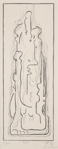 Clyfford Still, PL-16.9, (Figure), 1944, lithograph, 13