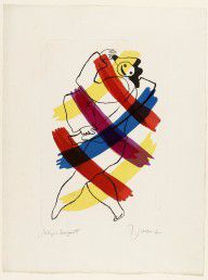 ZYMd-16692-Dancing Harlequin, plate from the illustrated book Toupies 1925