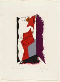 ZYMd-16697-Harlequin's Lust , plate (folio 10) from the illustrated book Toupies 1925