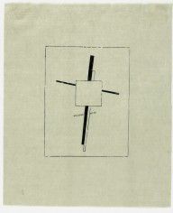 ZYMd-9069-Untitled (Suprematist Cross) 1920 (printed 1973)