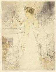 ZYMd-63515-Woman with Hand Mirror (Femme à glace, la glace à main) from Elles 1896