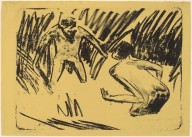 Men Splashing in the Reeds-ZYGR154391
