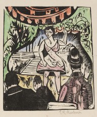 Ernst Ludwig Kirchner-Kleines Variete mit S�ngerin. 1912.