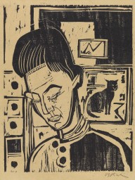 Ernst Ludwig Kirchner-Knabenkopf Andreas. 1924.