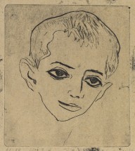 Ernst Ludwig Kirchner-Knabenkopf. 1906.