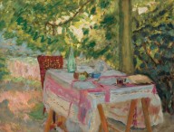 Table Set in a Garden-ZYGR52152