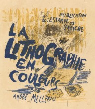 Cover for André Mellerio's La Lithographie en couleurs-ZYGR106657