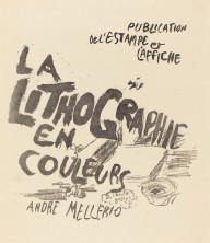 Cover for André Mellerio's La Lithographie en Couleurs-ZYGR118761