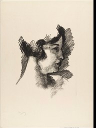 Head of a Woman in Profile from the portfolio Metamorphoses_(1927)