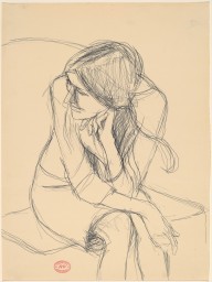 Untitled [seated woman leaning forward and turning her head]-ZYGR122610