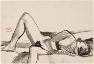 Untitled [nude reclining on her side] [recto]-ZYGR122913