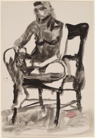 Untitled [female nude seated in a highback chair]-ZYGR112493
