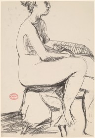 Untitled [side view of a seated female nude]-ZYGR122544