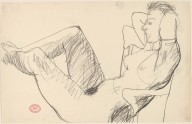 Untitled [nude leaning back in chair with her feet up]-ZYGR122389