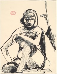 Untitled [female nude seated and looking at the viewer]-ZYGR122488
