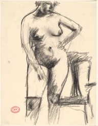Untitled [nude in black stockings standing before an armchair]-ZYGR112516