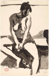 Untitled [seated female nude looking down]-ZYGR122518