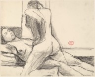Untitled [two female nudes, one kneeling, another reclining]-ZYGR122915