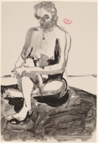 Untitled [seated female nude holding right leg]-ZYGR122372