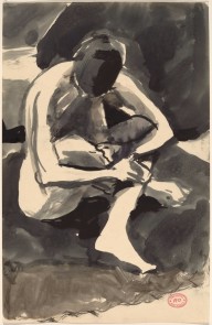 Untitled [seated nude embracing her crossed legs]-ZYGR122400