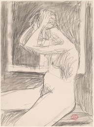 Untitled [woman arranging her hair before a frame]-ZYGR122920