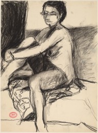 Untitled [female nude seated on a patterned fabric]-ZYGR122885