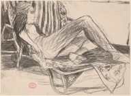 Untitled [female nude reclining on a lounge chair]-ZYGR122415
