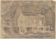 House with Figures in Front [recto]-ZYGR67931