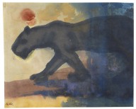 Emil Nolde-Schleichender Panther. 192324.