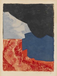 Serge Poliakoff-Composition rouge, grise et noire. 1960.