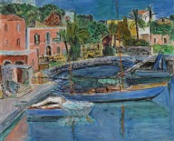 Hans Purrmann-Der Hafen von Porto d'Ischia. 195557.