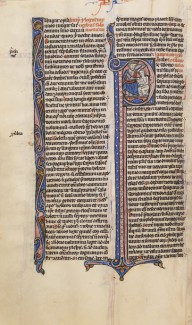 Biblia latina vulgata 13. Jh.-Biblia latina vulgata. - Lateinische Handschrift auf Pergament. bParis