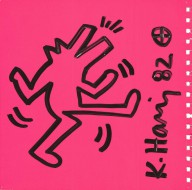 Keith Haring-Dog barking. 1982.