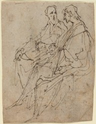 Two Seated Male Figures-ZYGR62604