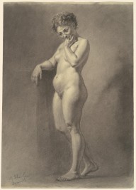 Standing Female Nude with Tousled Hair-ZYGR184352
