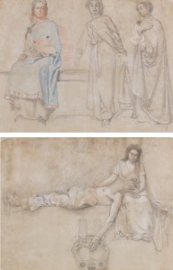 Meisterzeichnungen und Druckgraphik bis 1900, Aquarelle, Miniaturen - Monogrammmist J. D., wohl Belg