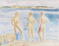 Erich Heckel-Drei Frauen am Meer. 1938.
