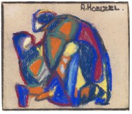 Adolf H�lzel-Fig�rliche Komposition (der verlorene Sohn). Um 1925.