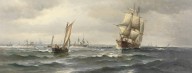 Vilhelm Bille-Segelschiffe vor Kopenhagen. Um 188090.
