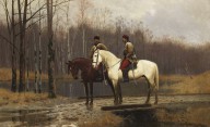 Waldemar Los-Zwei Kosaken zu Pferde. 1883.