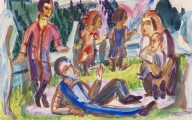 Ernst Ludwig Kirchner-Picknick. Um 192022.